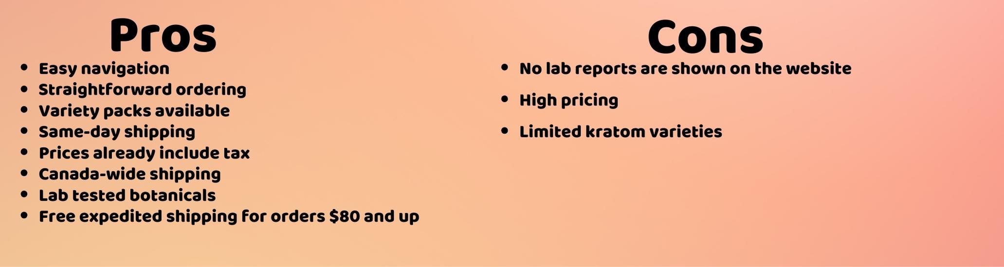 image of pros and cons of northern organix vendor