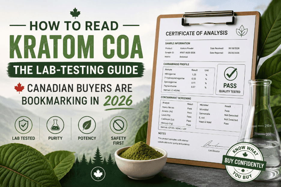 kratom COA canada