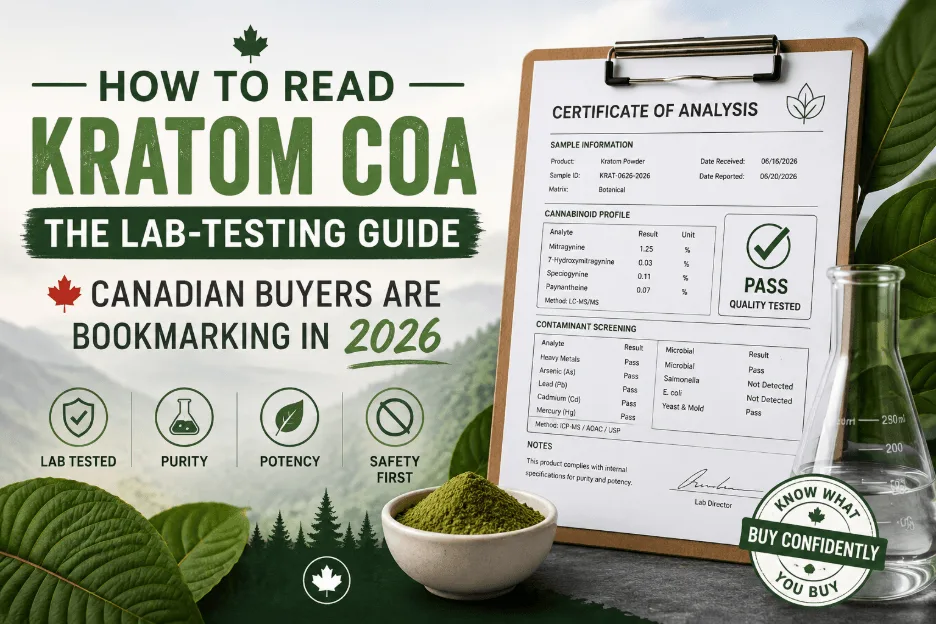 How To Read Kratom COA: The Lab-Testing Guide Canadian Buyers Are Bookmarking In 2026 