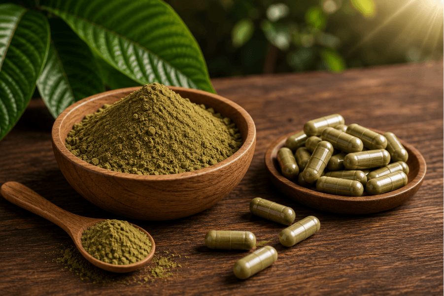 Bali Kratom Powder, Capsules & Package Sizes